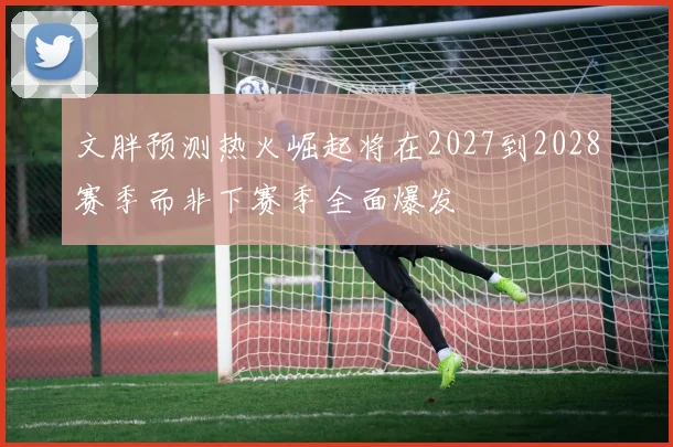 文胖预测热火崛起将在2027到2028赛季而非下赛季全面爆发