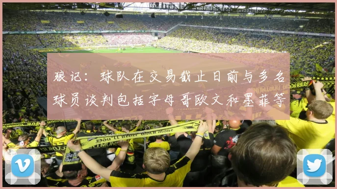 狼记：球队在交易截止日前与多名球员谈判包括字母哥欧文和墨菲等人